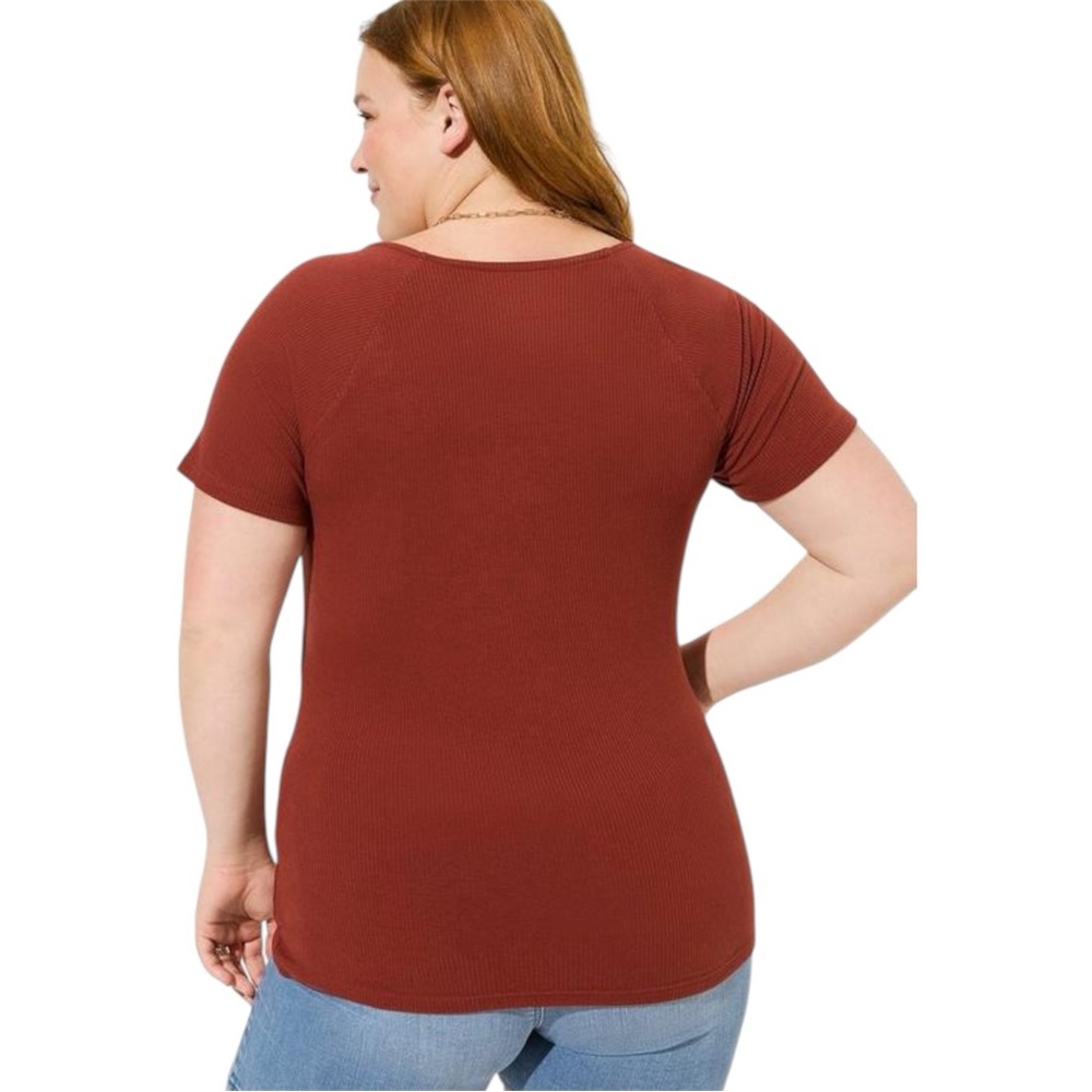 NWT Torrid Fitted Super Soft Rib Square Neck Top - Size: L (12) - Picture 8 of 8